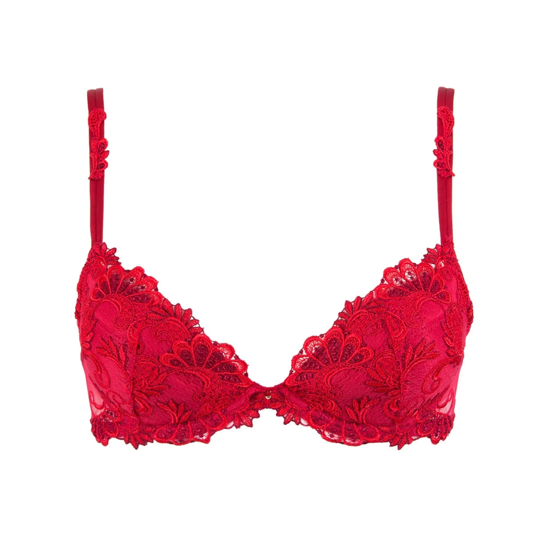 Lise Charmel Dressing Floral Push Up Bra Dressing Solaire 32A Red