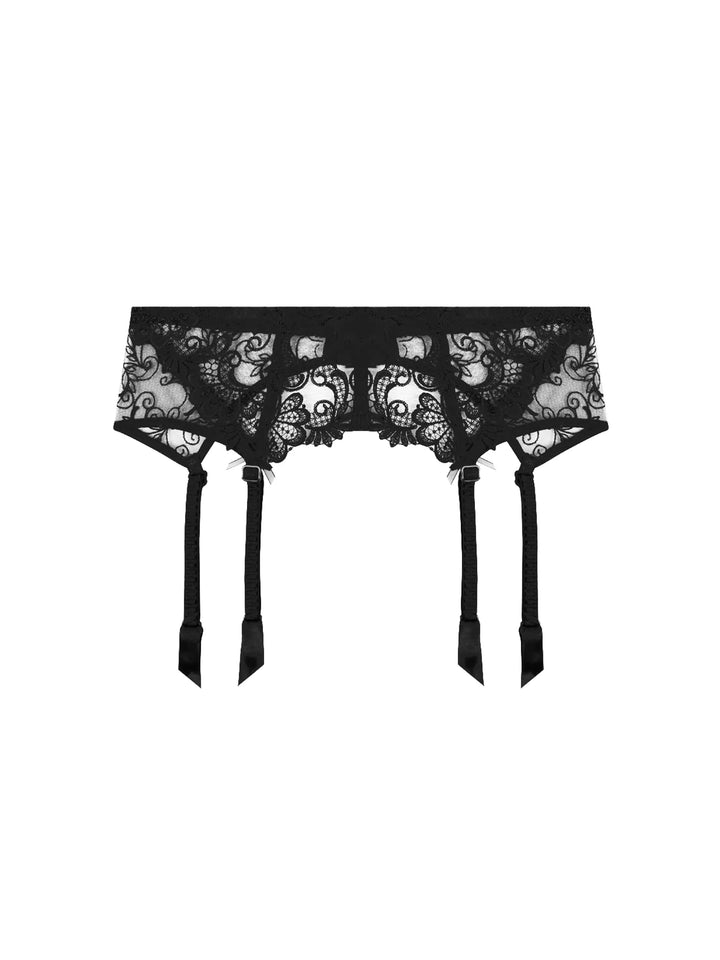 Lise Charmel - Dressing Floral Suspender Belt Noir