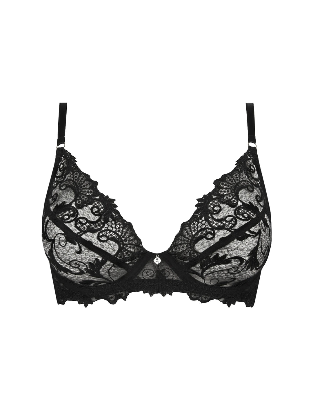 Lise Charmel - Dressing Floral Glam Push-Up Bra Noir