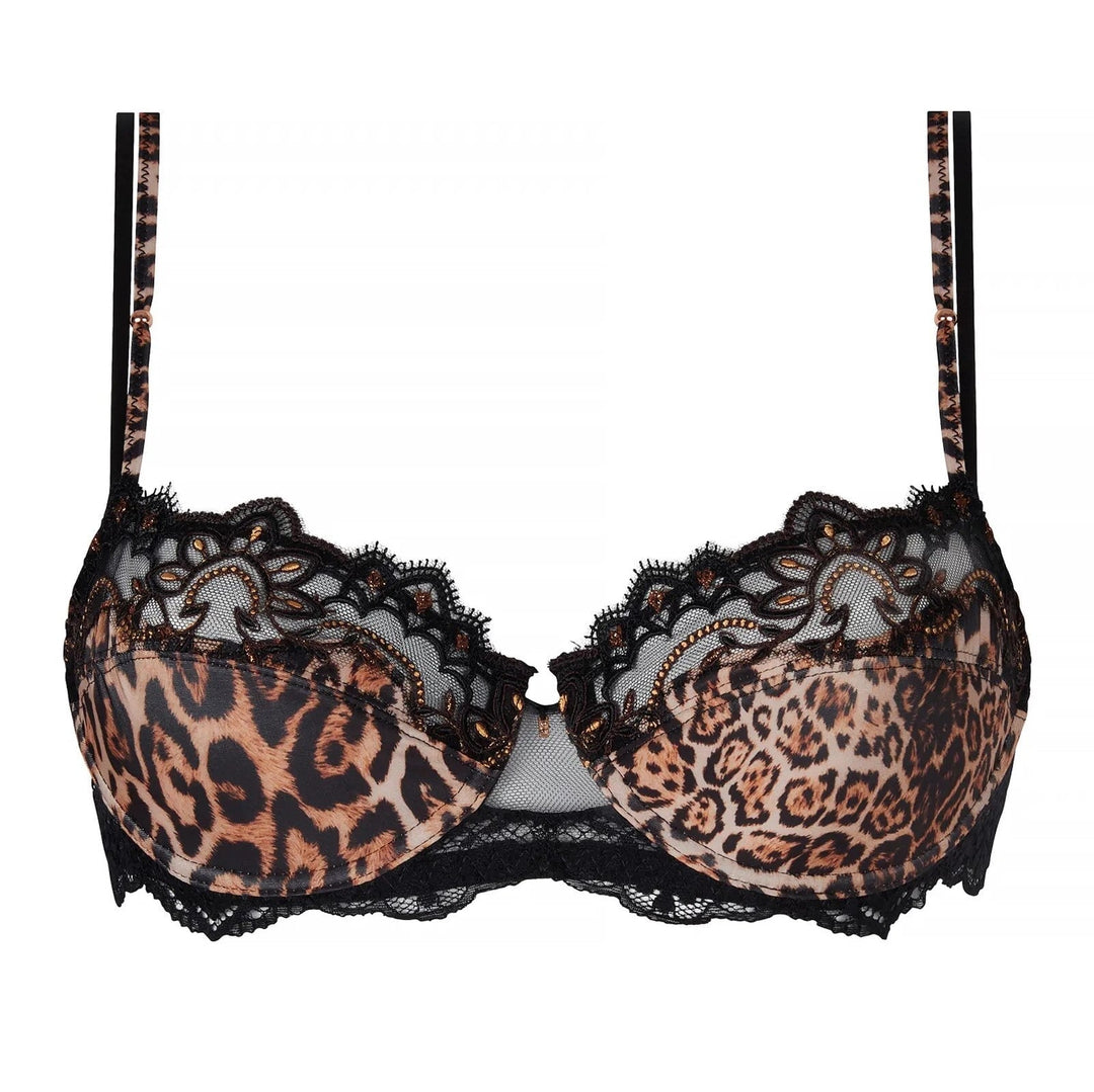 Lise Charmel - Fauve Amour Half Cup Plunge Bra Ambre Panthere