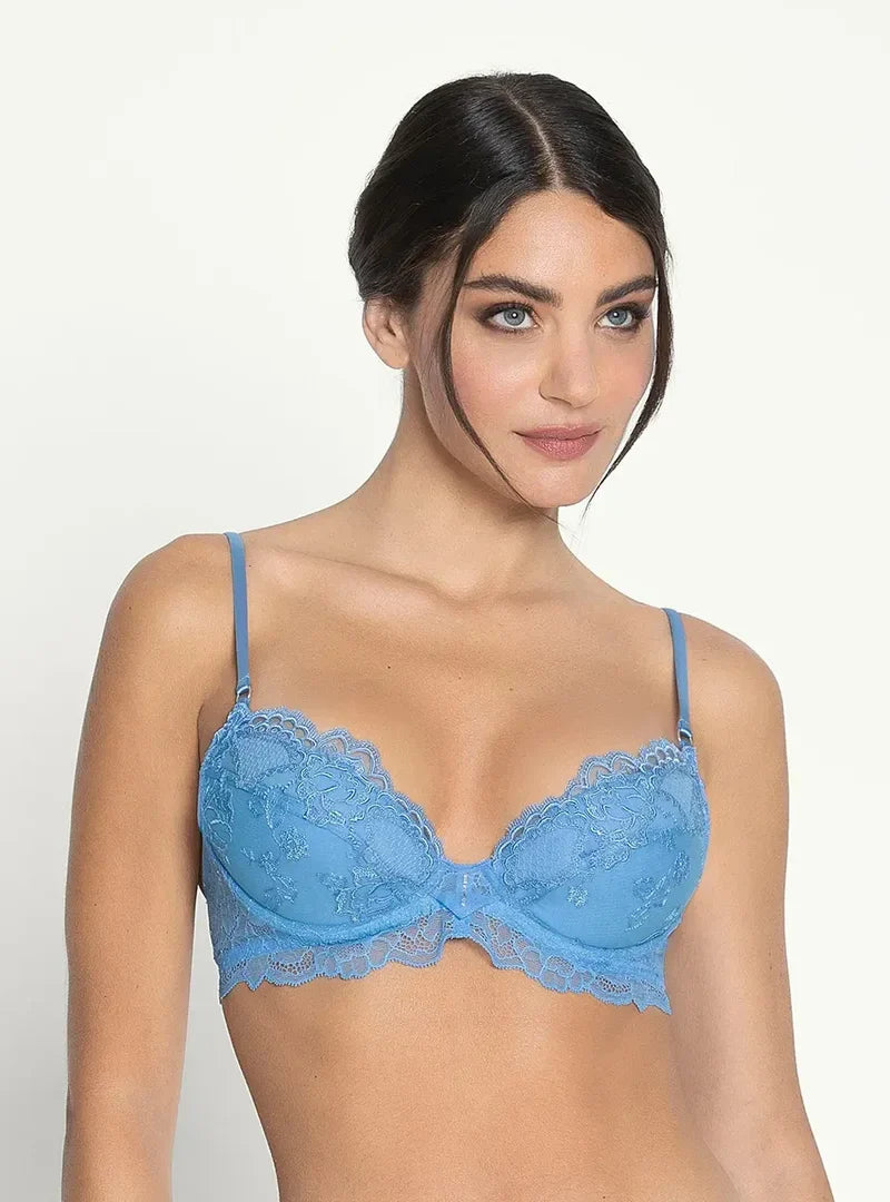 Lise Charmel Sublime En Dentelle Push-Up Bra Azur Sublime 32A Blue