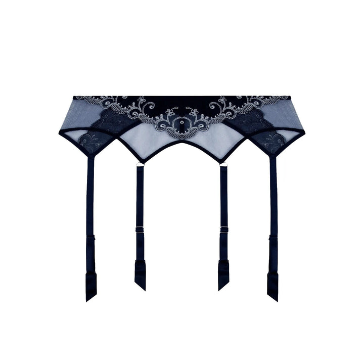 Lise Charmel - Deesse En Glam Suspender Belt Marine Argent