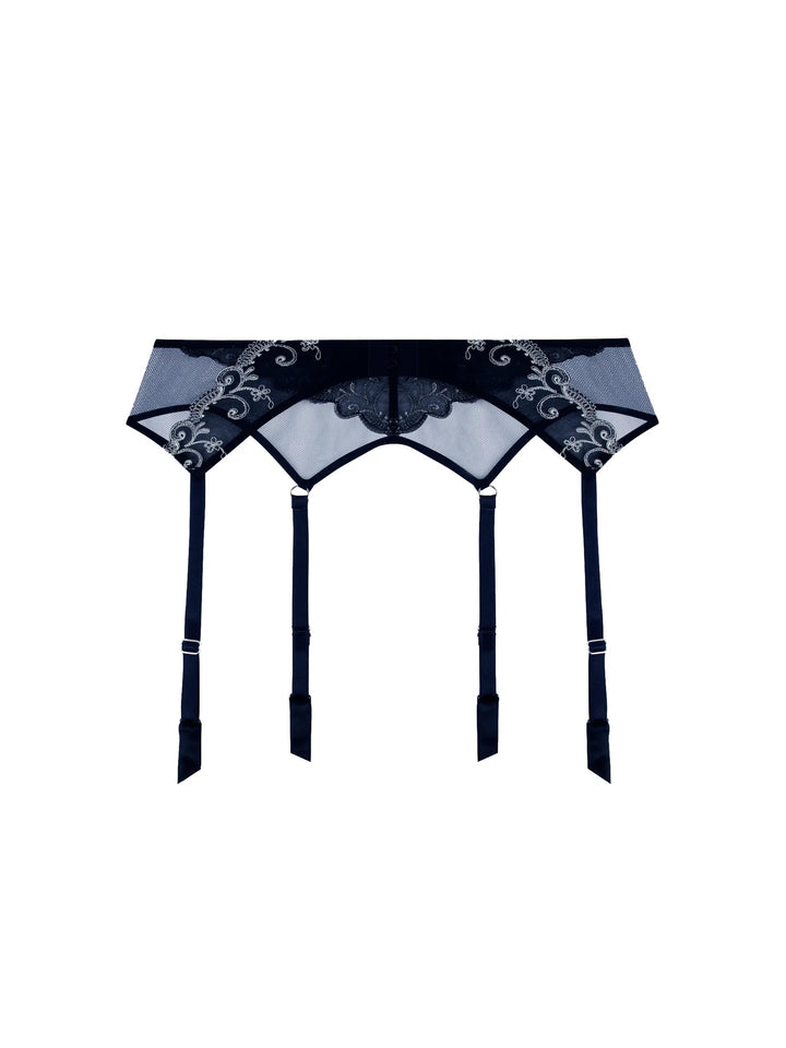 Lise Charmel - Deesse En Glam Suspender Belt Marine Argent