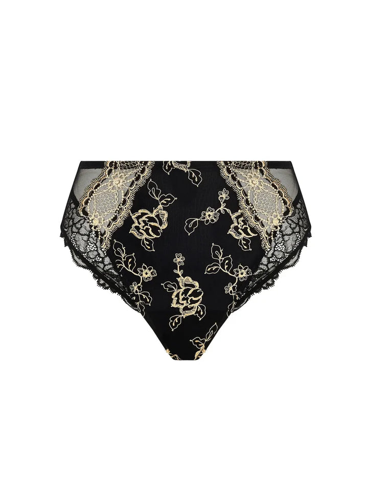 Lise Charmel - Sublime En Or High Waist Brief Noir Eclat