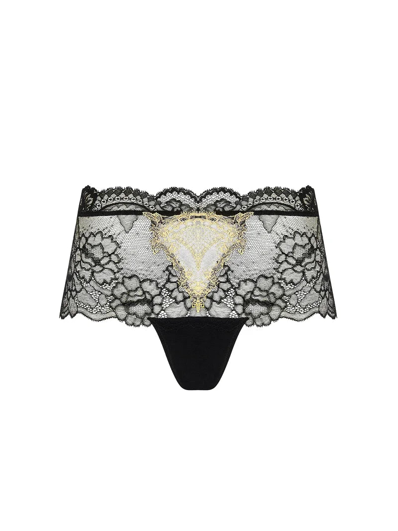 Lise Charmel - Sublime En Or Boyshort Noir Eclat