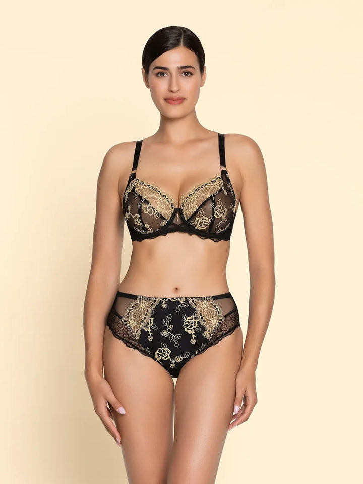 Lise Charmel - Sublime En Or 3/4 Cup Balconette Noir Eclat