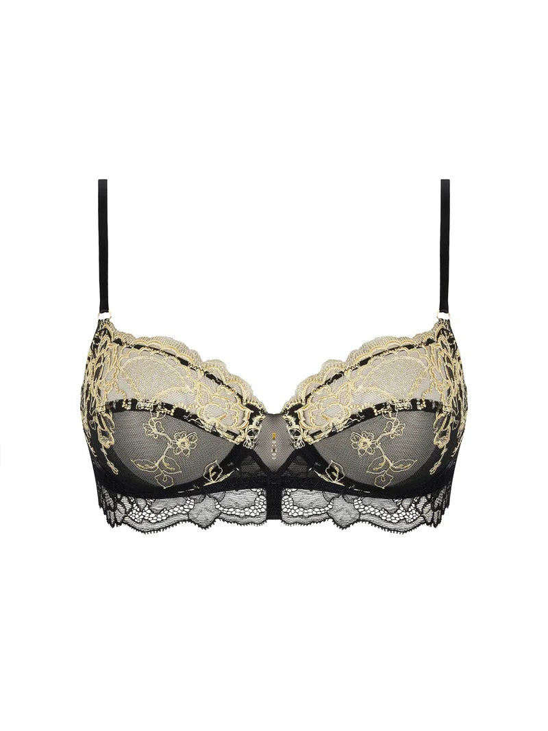 Lise Charmel - Sublime En Or Half Cup Bra Noir Eclat
