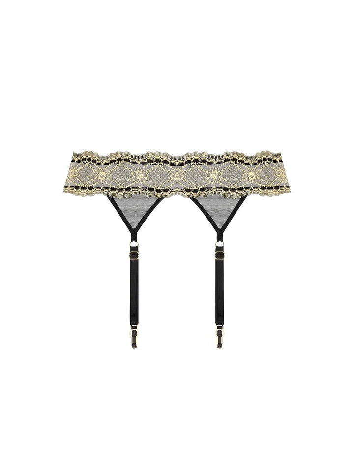 Lise Charmel - Sublime En Or Suspender Belt Noir Eclat