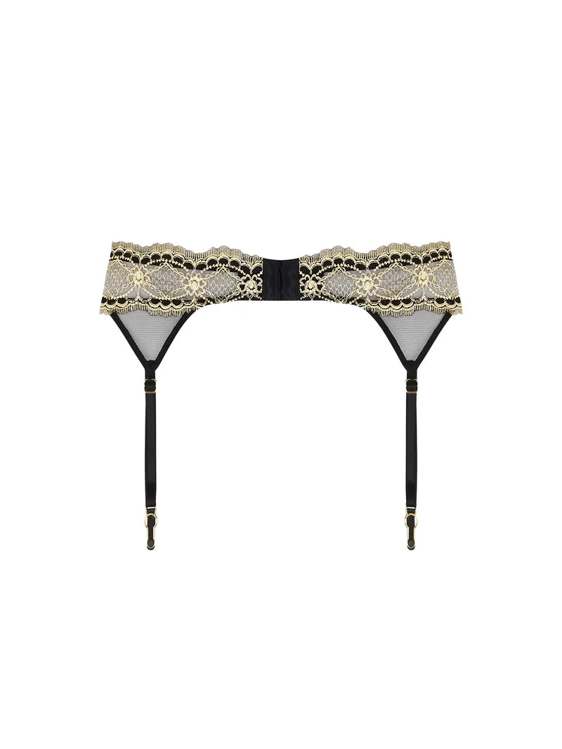 Lise Charmel - Sublime En Or Suspender Belt Noir Eclat