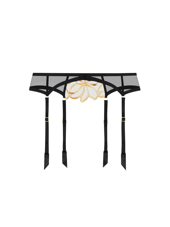 Lise Charmel - Eclats D'Or Suspender Belt Noir Or