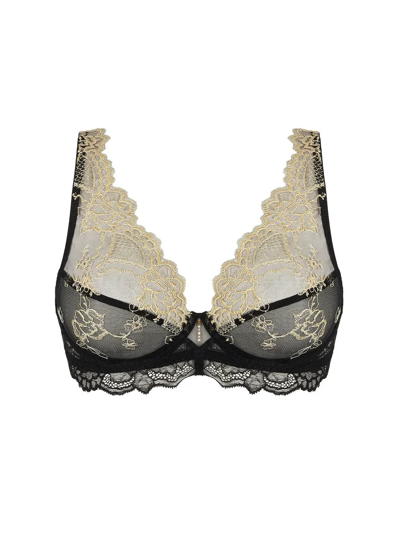 Lise Charmel - Sublime En Or Glam Push-Up Bra Noir Eclat