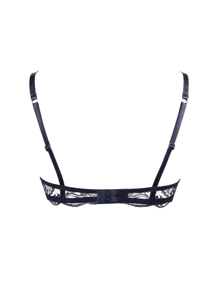 Lise Charmel - Soir De Venise Vertical Seam Half Cup Bra Bleu Venise