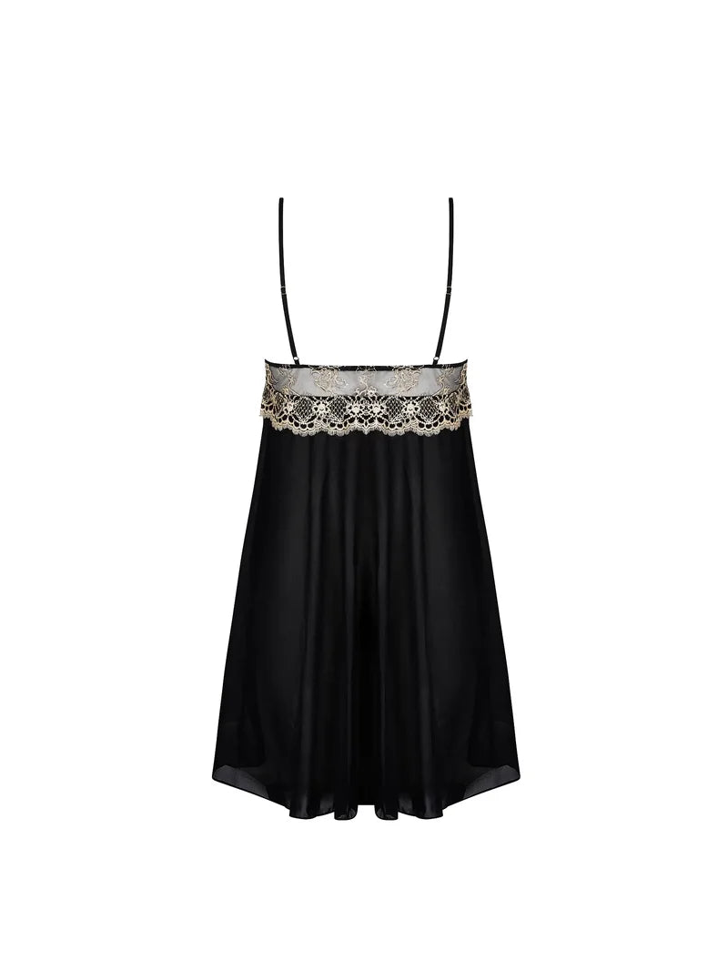 Lise Charmel - Sublime En Or Babydoll Noir Eclat