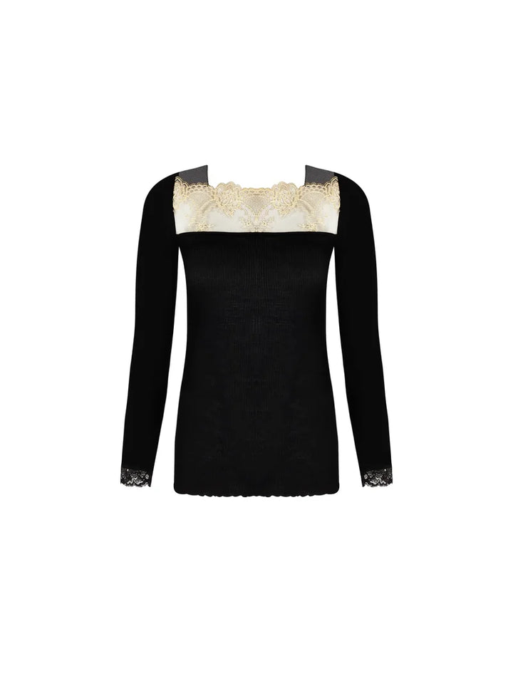 Lise Charmel - Sublime En Or Long Sleeved Top Noir Eclat