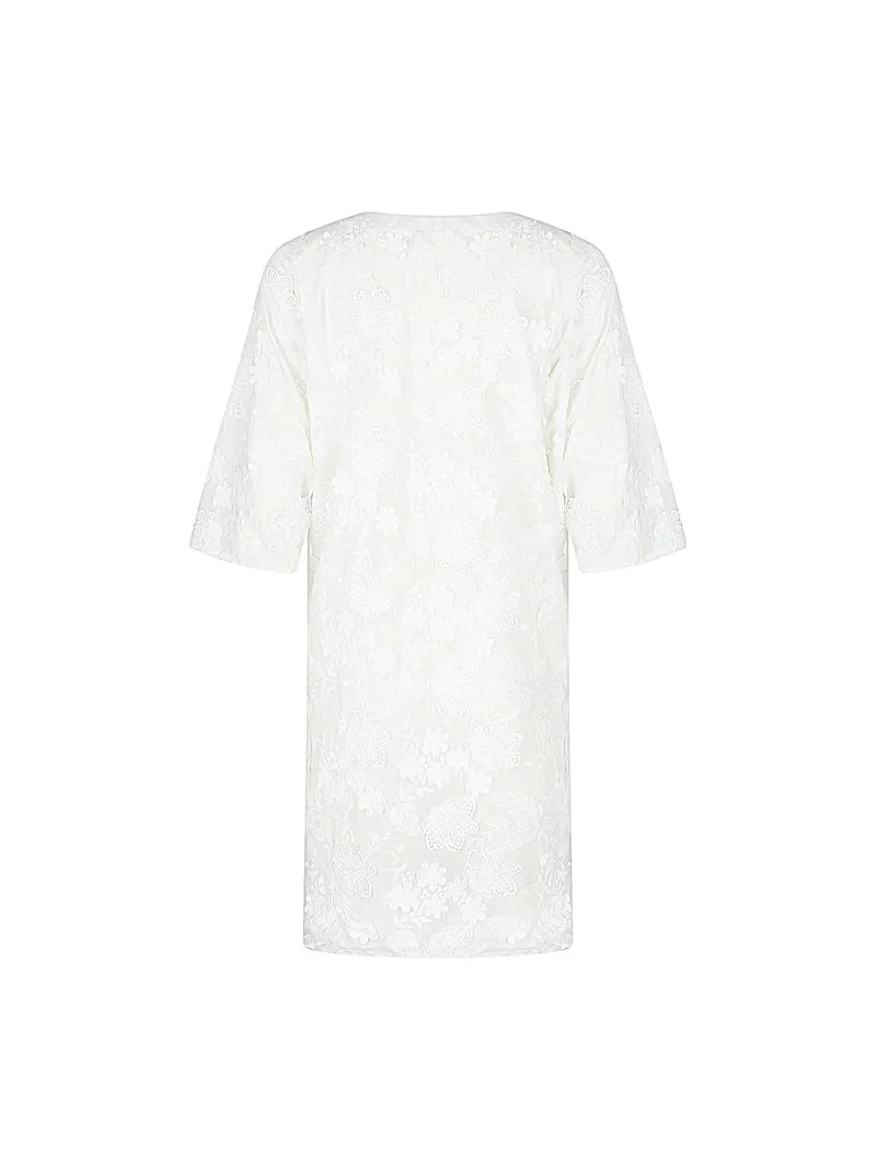 Lise Charmel Swimwear - Romance Couture 3/4 Sleeved Tunic Blanc