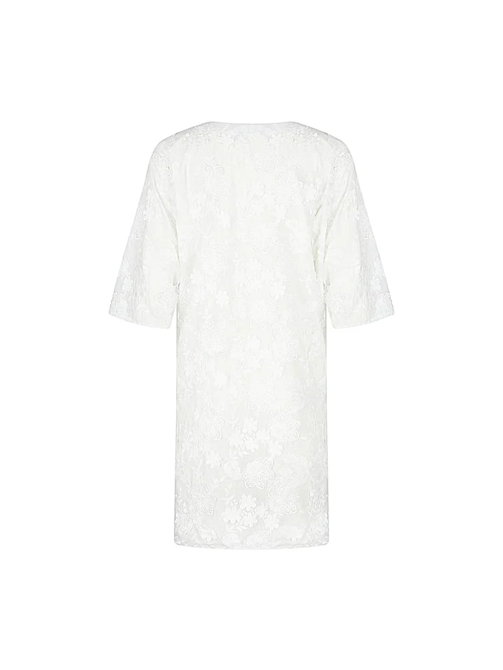 Lise Charmel Swimwear - Romance Couture 3/4 Sleeved Tunic Blanc