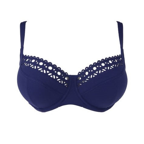 Lise Charmel Swimwear - Ajourage Couture Balconet Bikini Top Bleu Crystal
