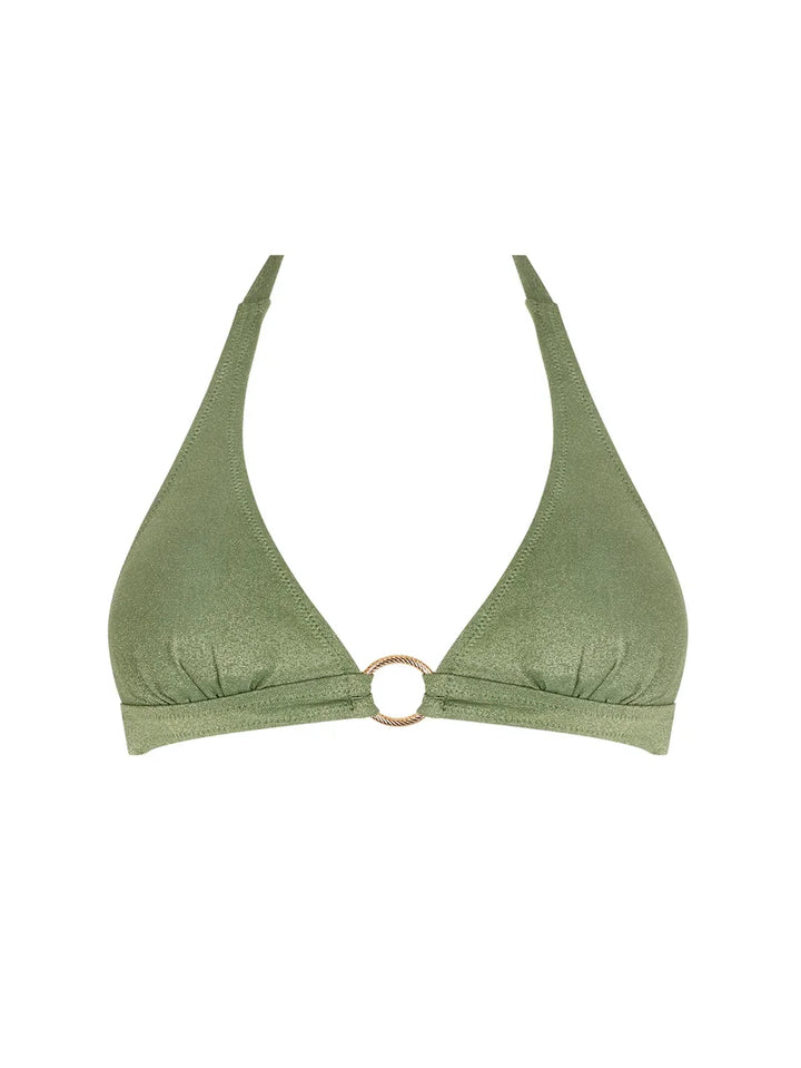 Antigel Swimwear by Lise Charmel - La Fashion Sirene Soft Padded Triangle With Ties Vert Sirene