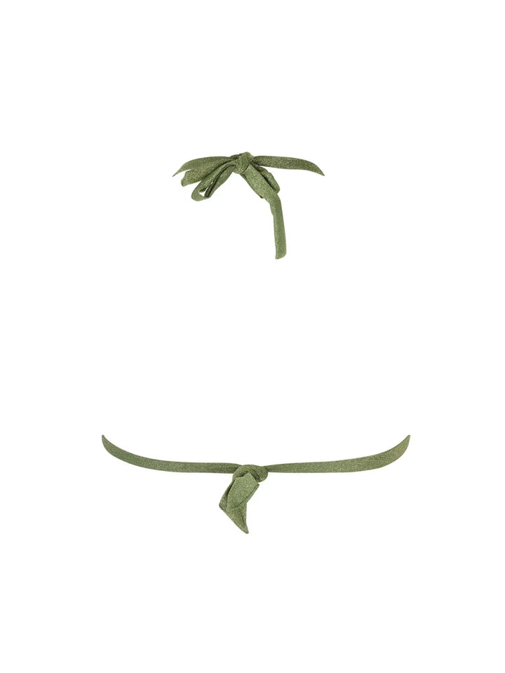 Antigel Swimwear by Lise Charmel - La Fashion Sirene Soft Padded Triangle With Ties Vert Sirene