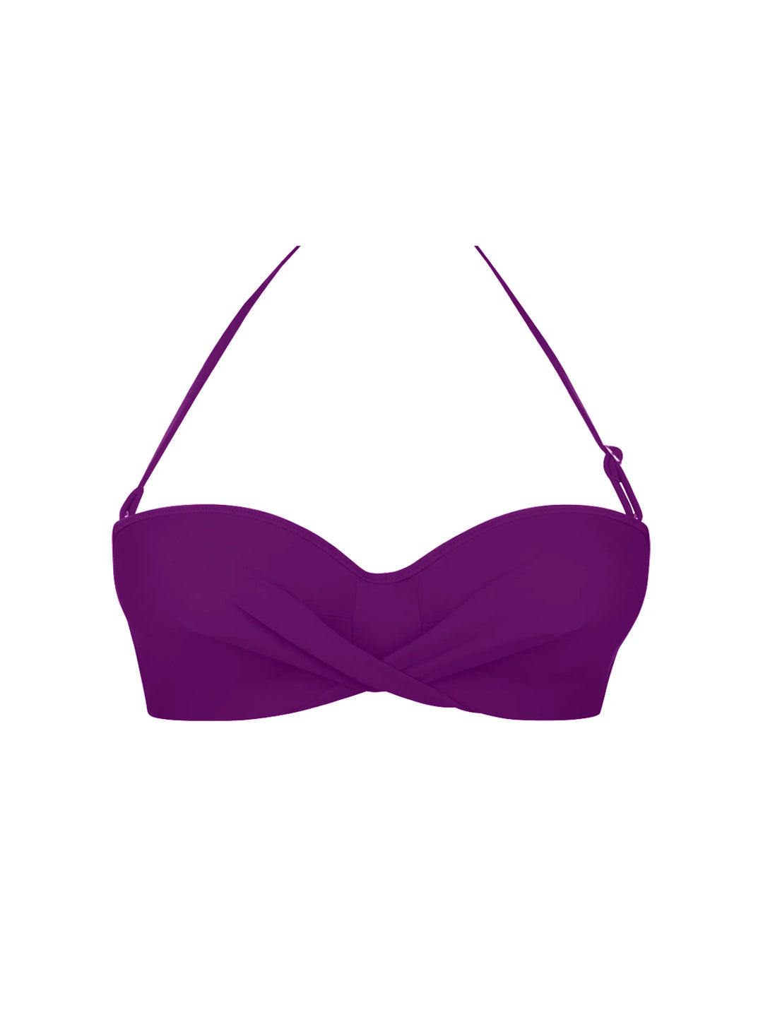Antigel Swimwear By Lise Charmel - La Chiquissima Padded Strapless Bandeau Bikini Mer Amethyste
