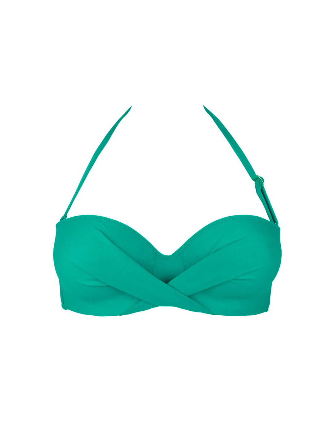 Antigel Swimwear By Lise Charmel - La Chiquissima Padded Strapless Bandeau Bikini Mer Emeraude