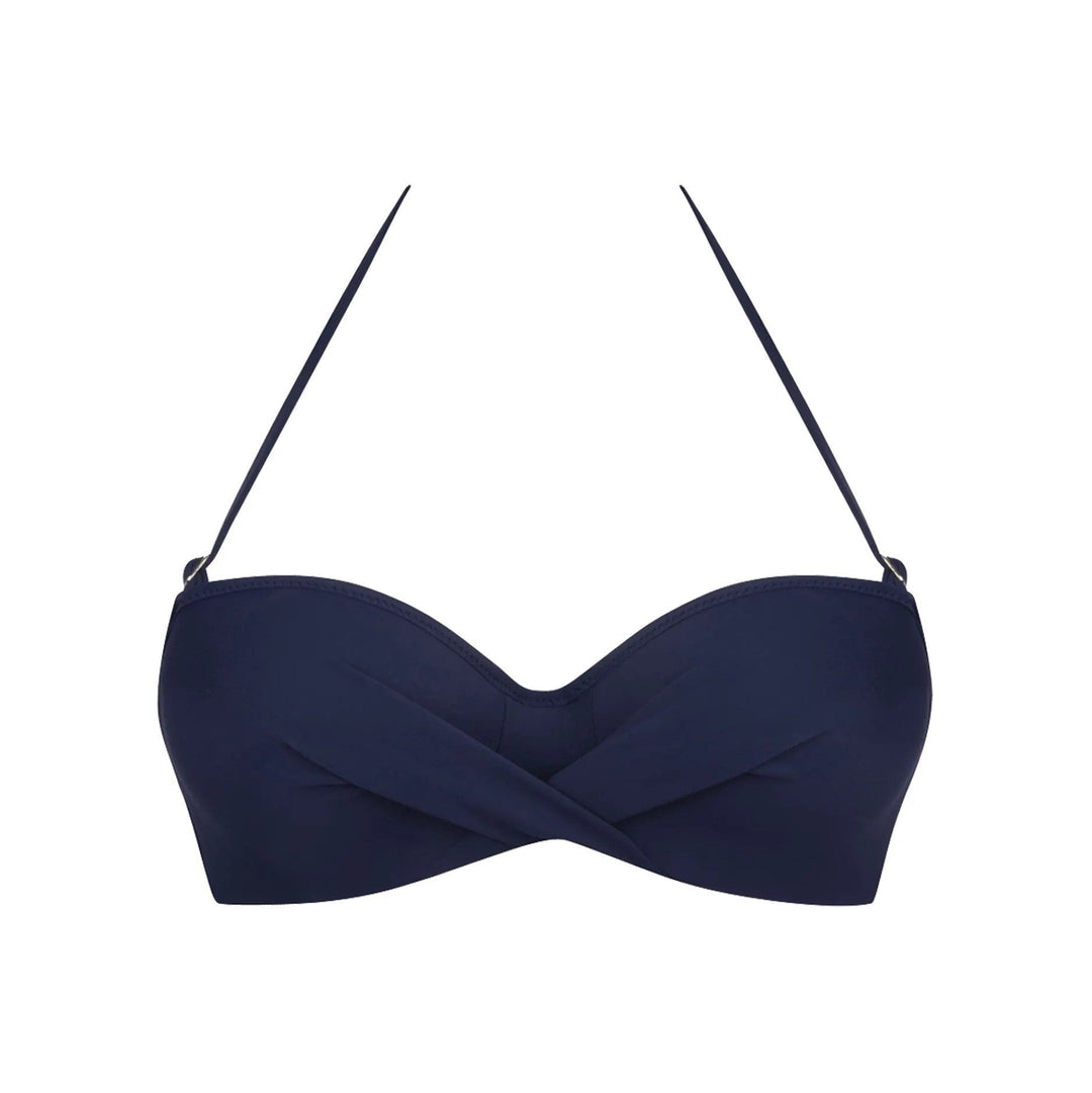 Antigel Swimwear by Lise Charmel - La Chiquissima Padded Strapless Bandeau Bikini Marine
