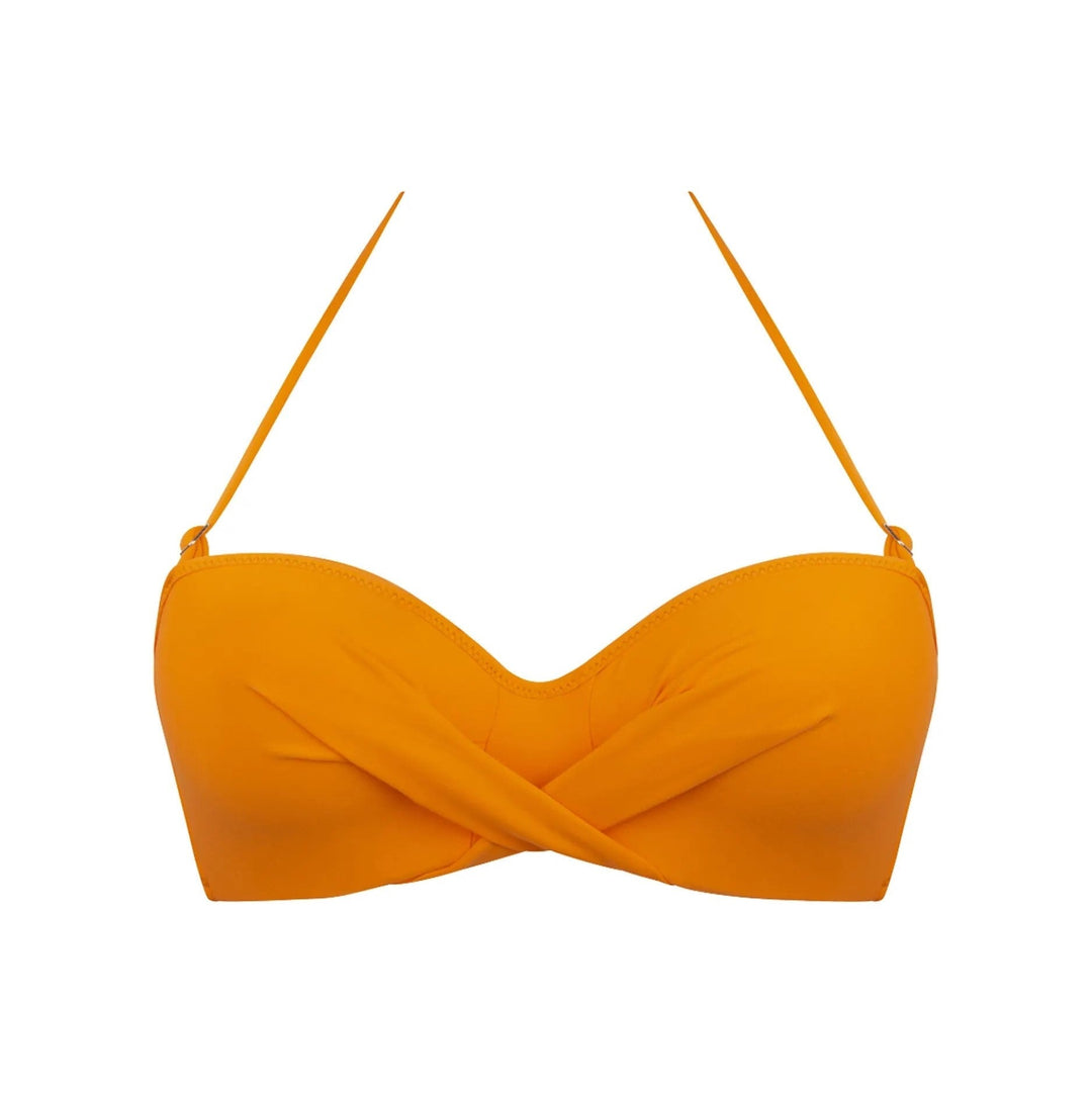 Antigel Swimwear by Lise Charmel - La Chiquissima Padded Strapless Bandeau Bikini Orange