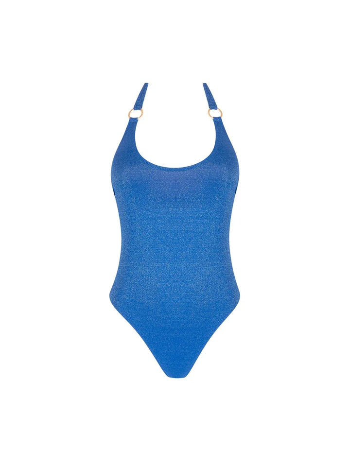 Antigel Swimwear by Lise Charmel - La Fashion Sirene Wireless Halterneck Swimsuit Bleu Sirene