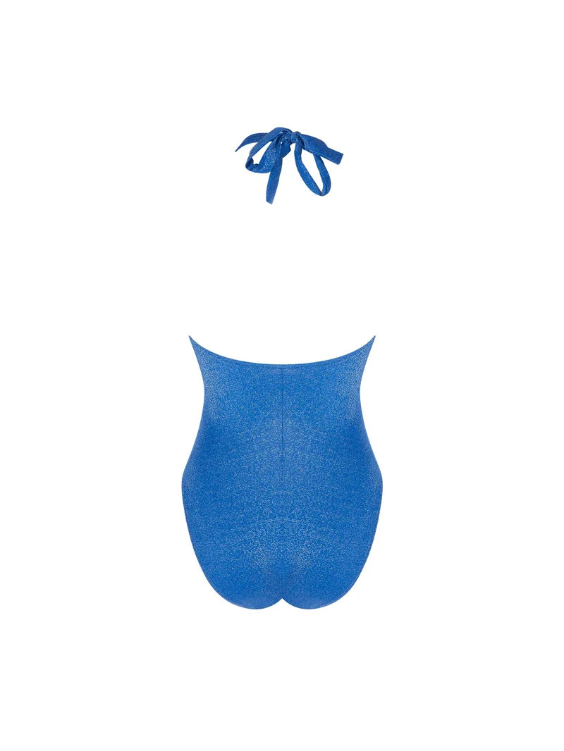 Antigel Swimwear by Lise Charmel - La Fashion Sirene Wireless Halterneck Swimsuit Bleu Sirene