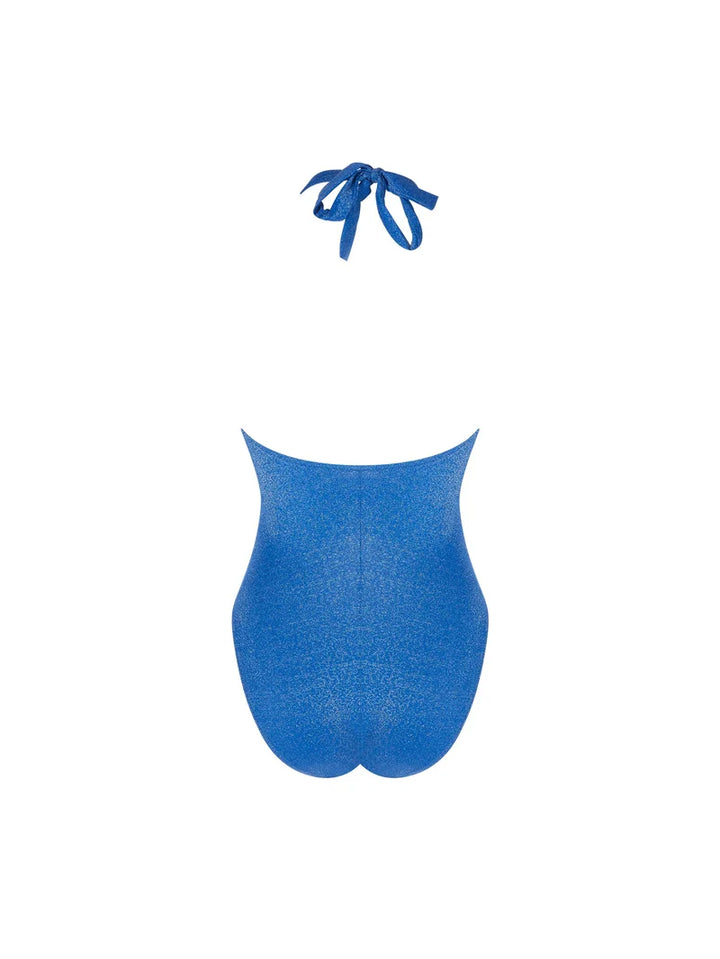 Antigel Swimwear by Lise Charmel - La Fashion Sirene Wireless Halterneck Swimsuit Bleu Sirene