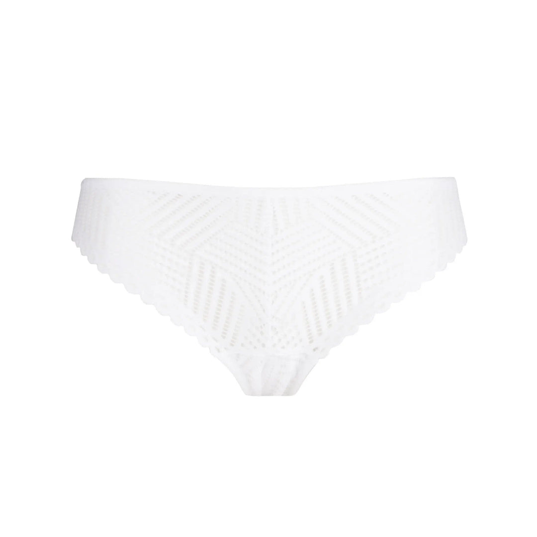 Antigel By Lise Charmel - Tressage Graphic Low Waist Brief Tressage Blanc