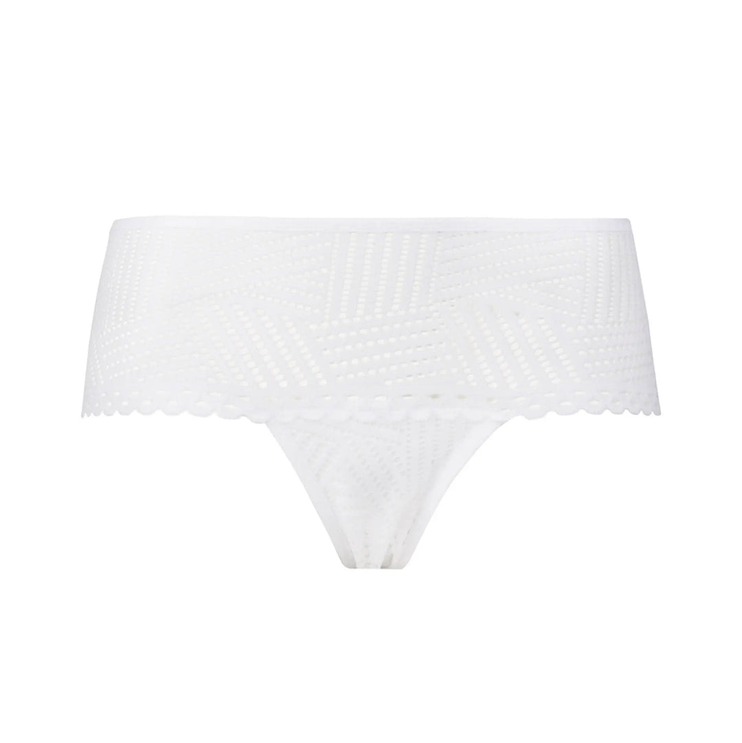 Antigel By Lise Charmel - Tressage Graphic Boyshort Tressage Blanc