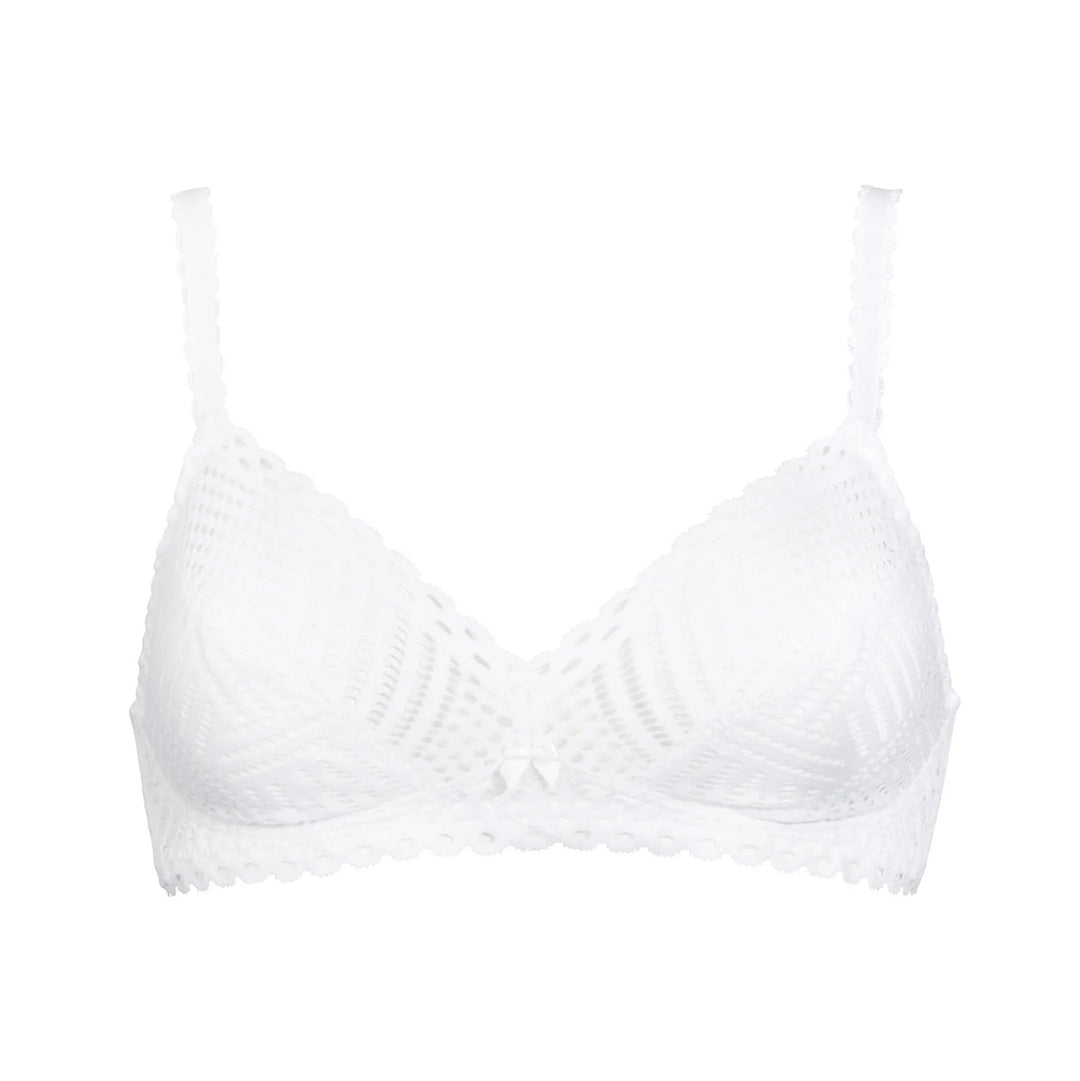 Antigel By Lise Charmel - Tressage Graphic Non-Wired Triangle Bra Tressage Blanc