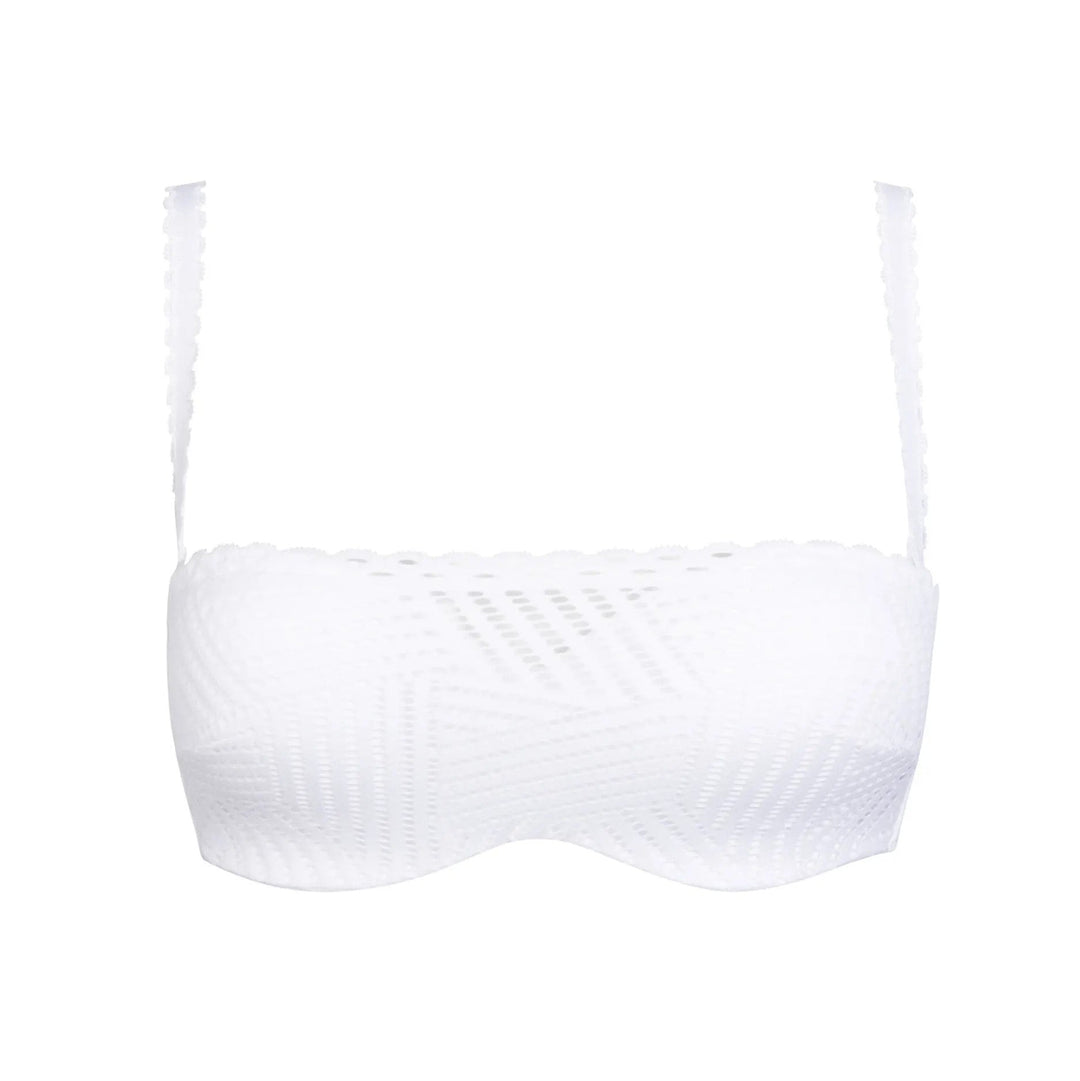 Antigel By Lise Charmel - Tressage Graphic Strapless Bandeau Bra Tressage Blanc