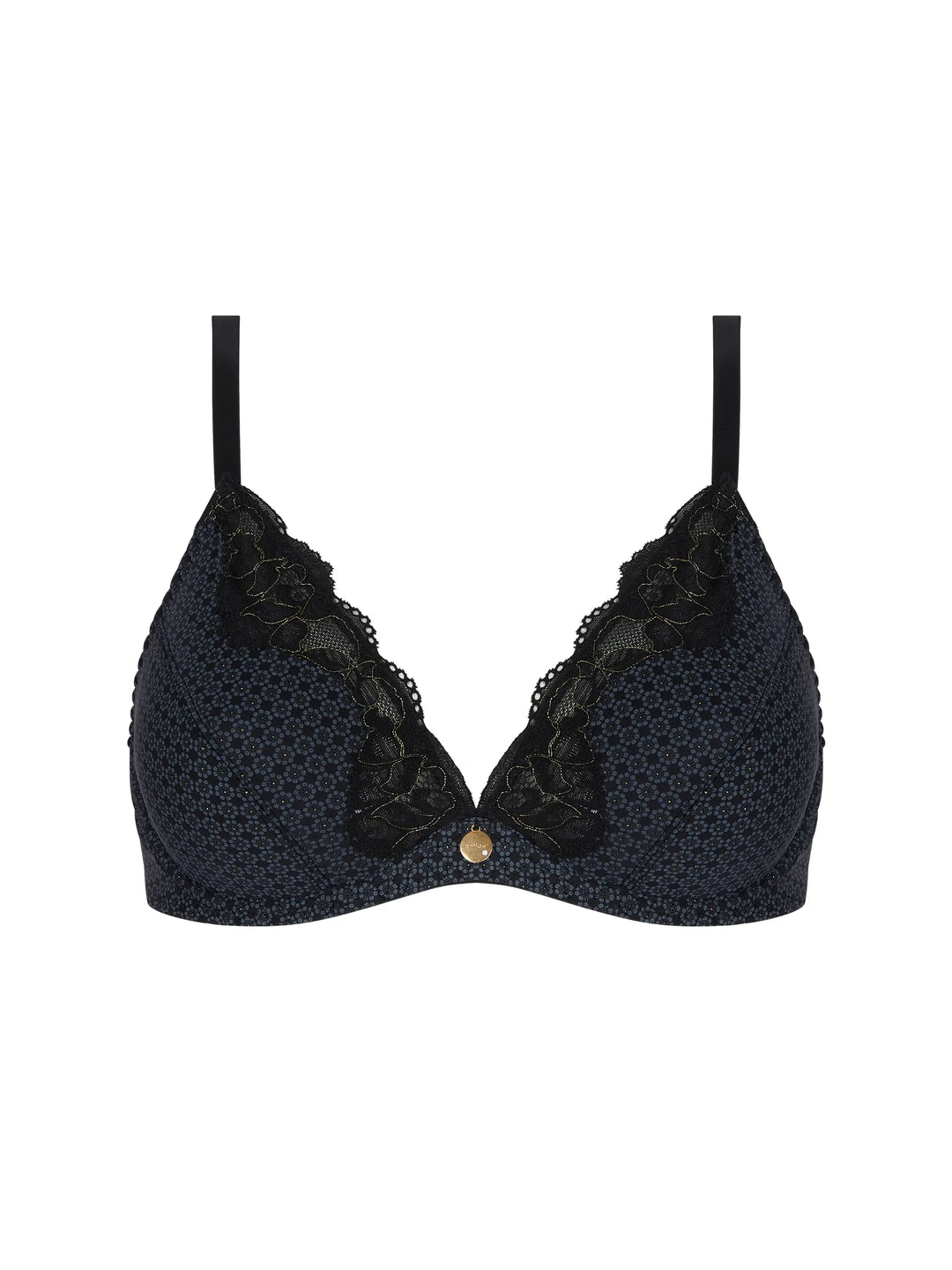 Antigel by Lise Charmel - Daily Paillette Plunging Full Cup Bra Noir Pailette