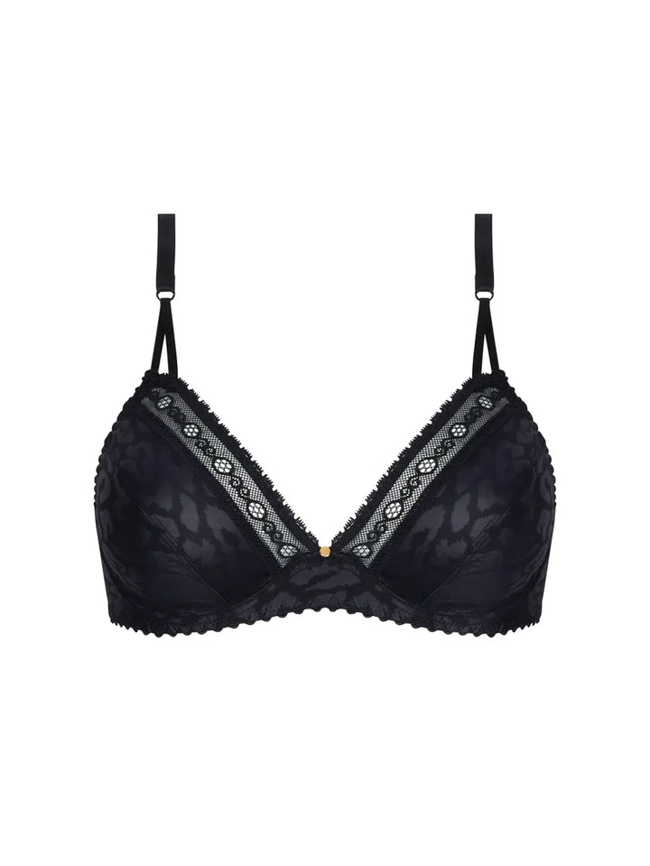 Antigel by Lise Charmel - Sensualite Fauve Full Cup Plunge Bra Noir
