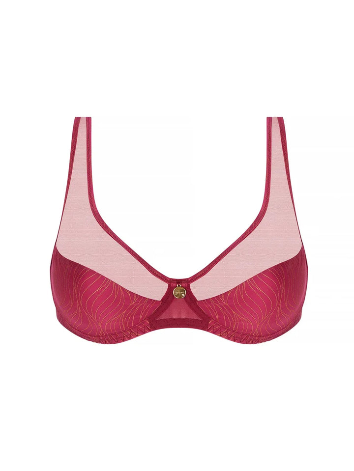 Antigel By Lise Charmel - Ballerine Des Ondes Full Cup Bra Or Cerise