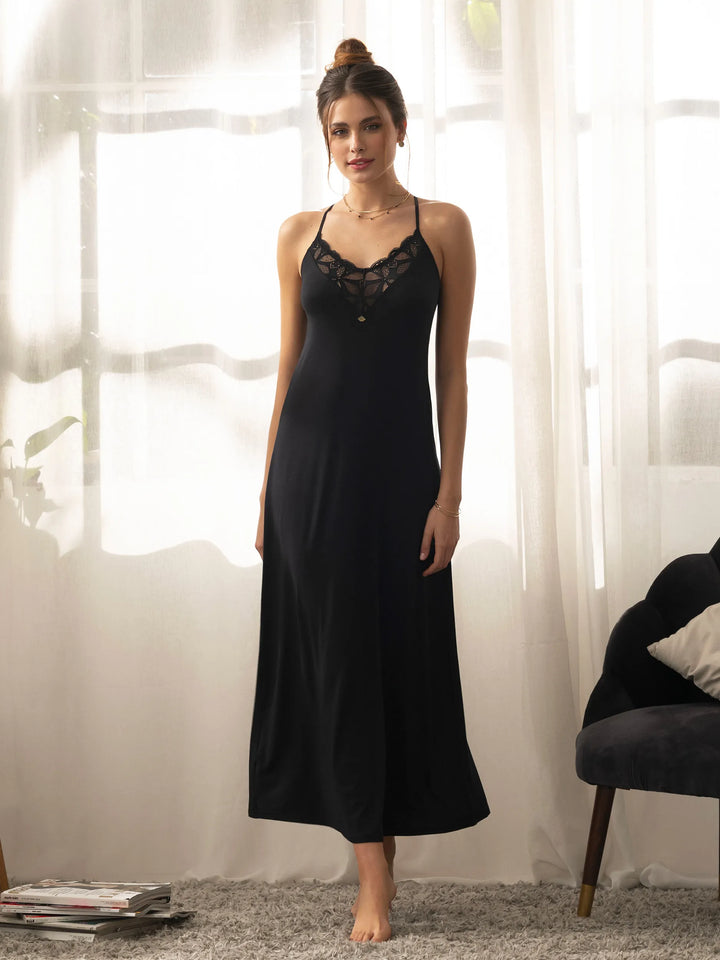 Antigel by Lise Charmel - Stricto Sensuelle Long Nighty Noir