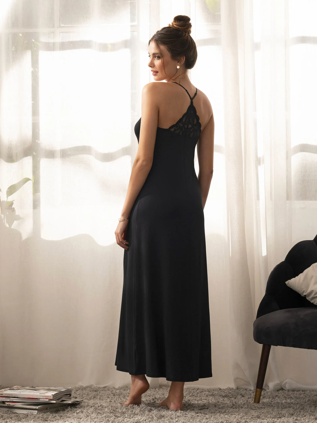 Antigel by Lise Charmel - Stricto Sensuelle Long Nighty Noir