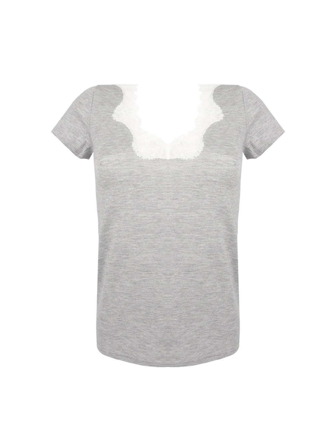 Antigel by Lise Charmel - Simply Perfect Short-Sleeved Top Chiné Gris