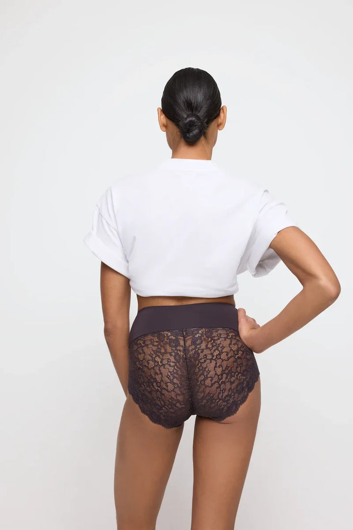 Marie Jo - Color Studio Lace Shapewear High Briefs Sweet Chocolate