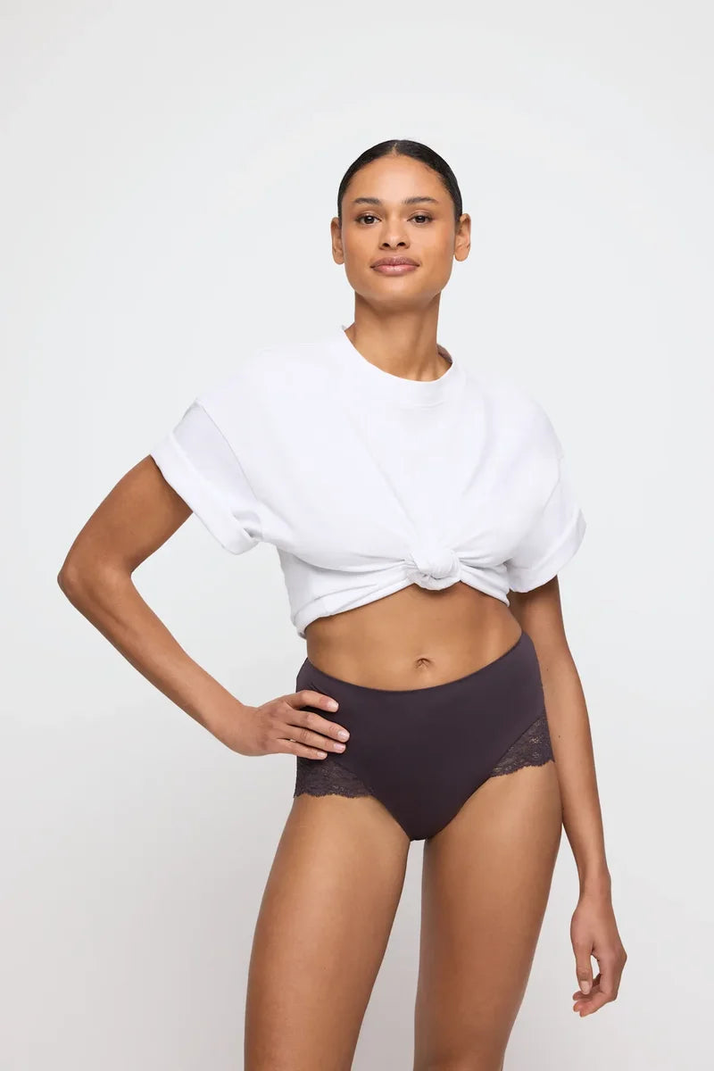 Marie Jo - Color Studio Lace Shapewear High Briefs Sweet Chocolate