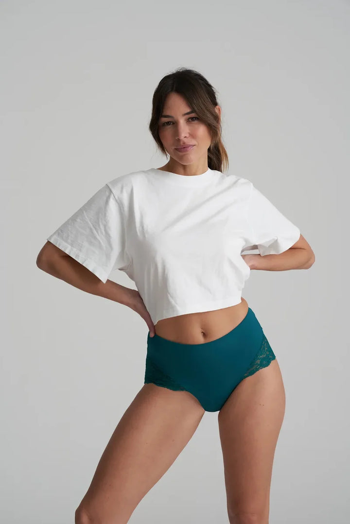 Marie Jo - Color Studio Lace Shapewear High Briefs Jasper Green