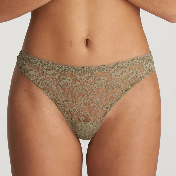 Marie Jo - Color Studio Lace Thong Golden Olive