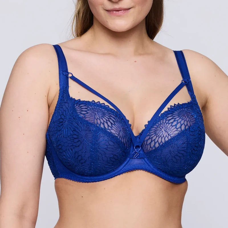 Primadonna - Sophora Balcony Bra Tulip Seam Blue Print