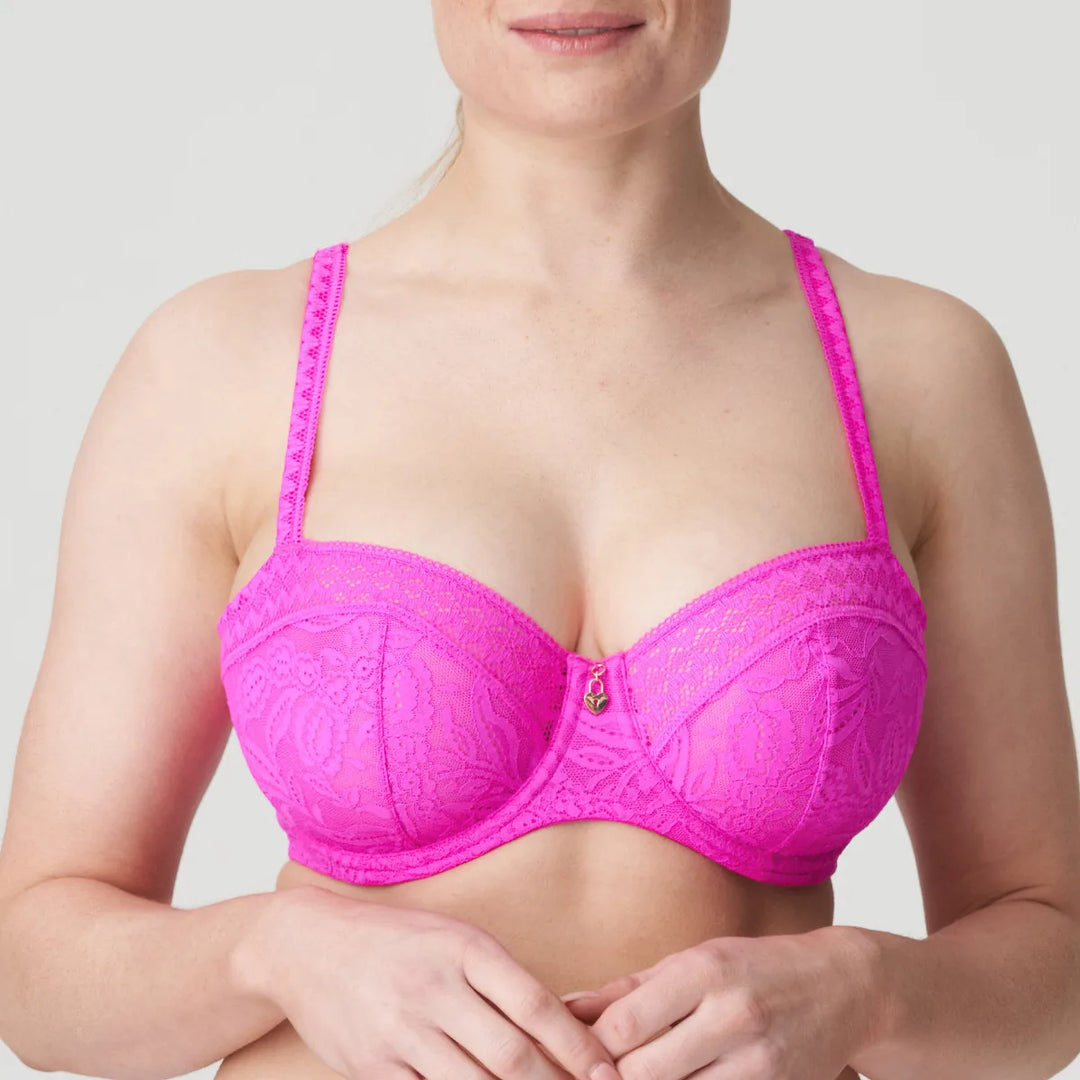 Primadonna Twist - Palermo Balcony Bra Vertical Seam Cactus Flower