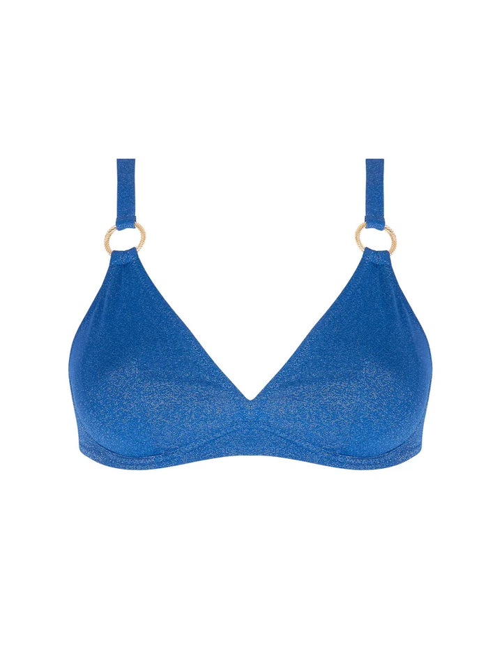 Antigel Swimwear by Lise Charmel - La Fashion Sirene Halter Underwired Bikini Top Bleu Sirene