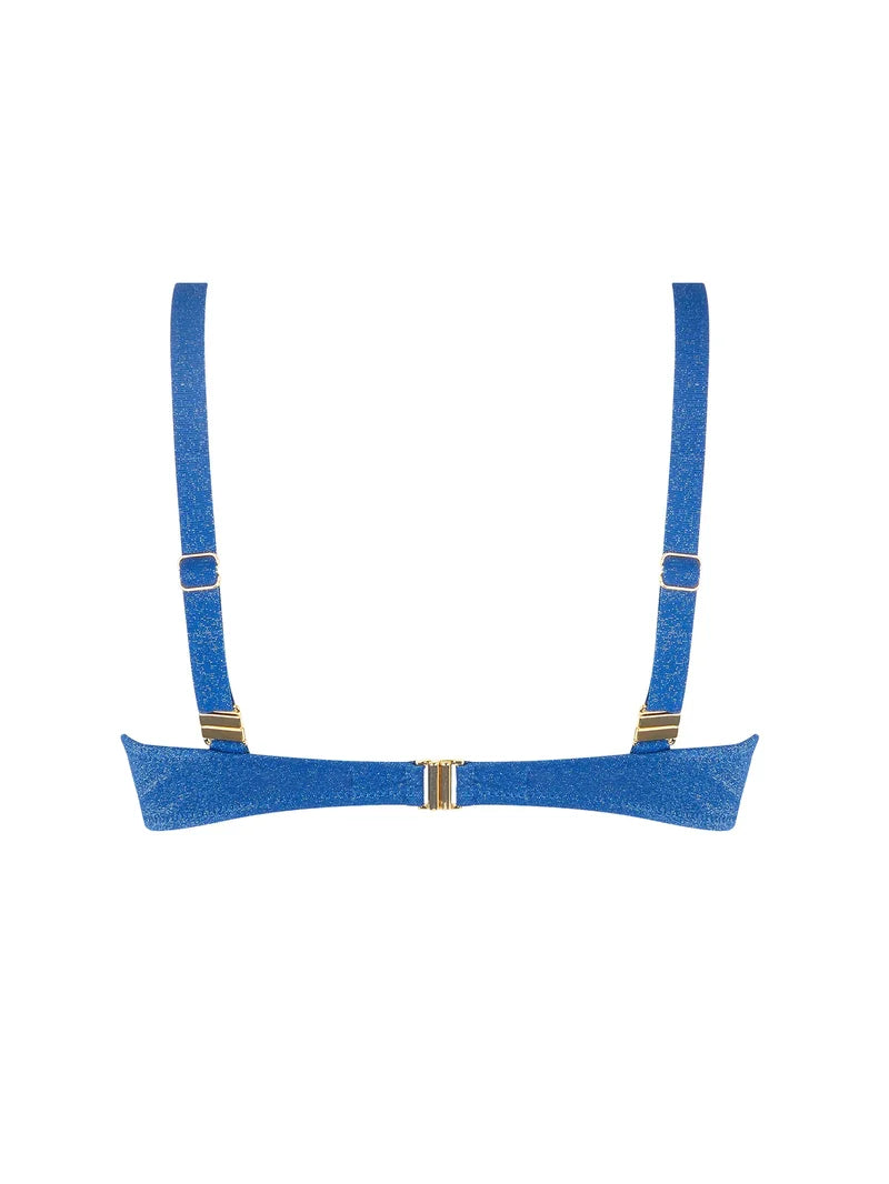 Antigel Swimwear by Lise Charmel - La Fashion Sirene Halter Underwired Bikini Top Bleu Sirene