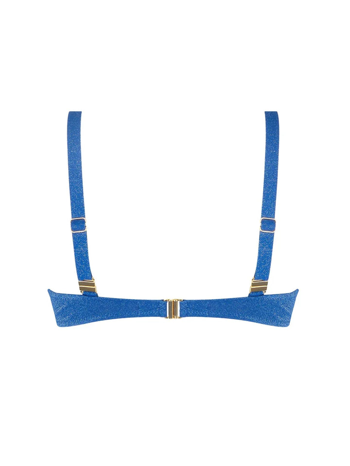 Antigel Swimwear by Lise Charmel - La Fashion Sirene Halter Underwired Bikini Top Bleu Sirene