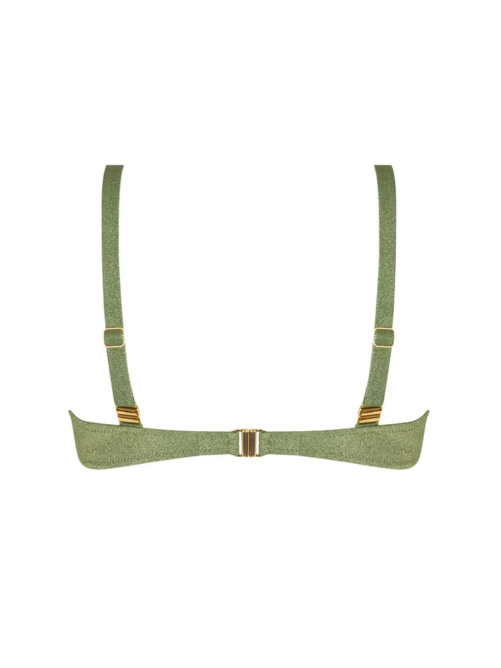 Antigel Swimwear by Lise Charmel - La Fashion Sirene Halter Underwired Bikini Top Vert Sirene